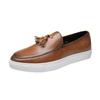 Men's Fashion Slip-On Plus Size Tassel Leather Shoes - European & American Style Casual Business Footwear