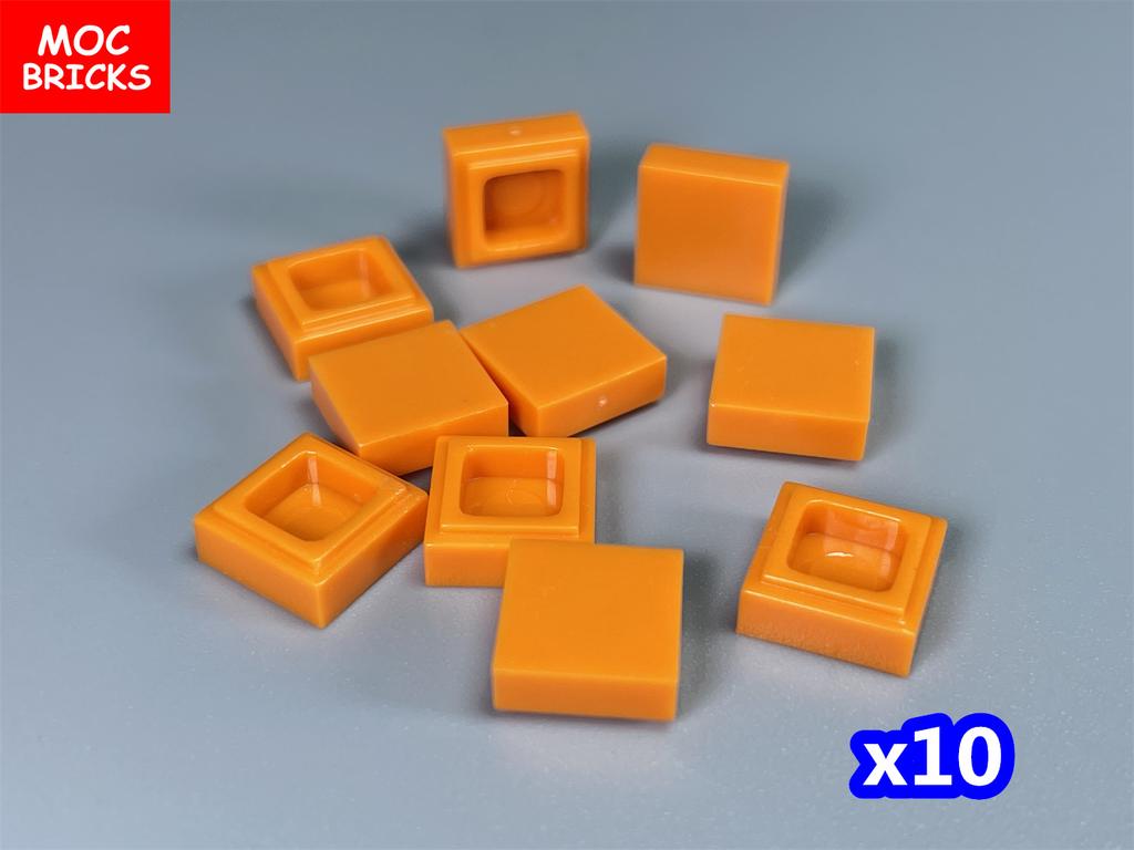 100pcs/lot MOC Bricks Tile 1x1 3070 DIY Room Frame House City Educational Building Blocks Assemble Particles Toy Kids Gift