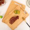 WXCOO Kitchen Wooden Chopping Boards Double-sided Serving Board for Meat Fruit and Vegetable Cutter Solid Wooden Cutting Board