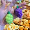 Scented Fruit Sunshine Rose Purple Grape Squeeze Kneading Toy Novelty Keychain Children Toy Creative Gift Irritation Sensory Toy