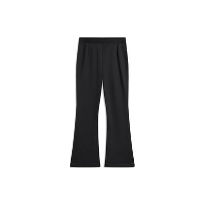 Li Ning Sports Lifestyle Serie Einfarbige Mode Schlaghose Damen Unterteile Schwarz AKXU006-2