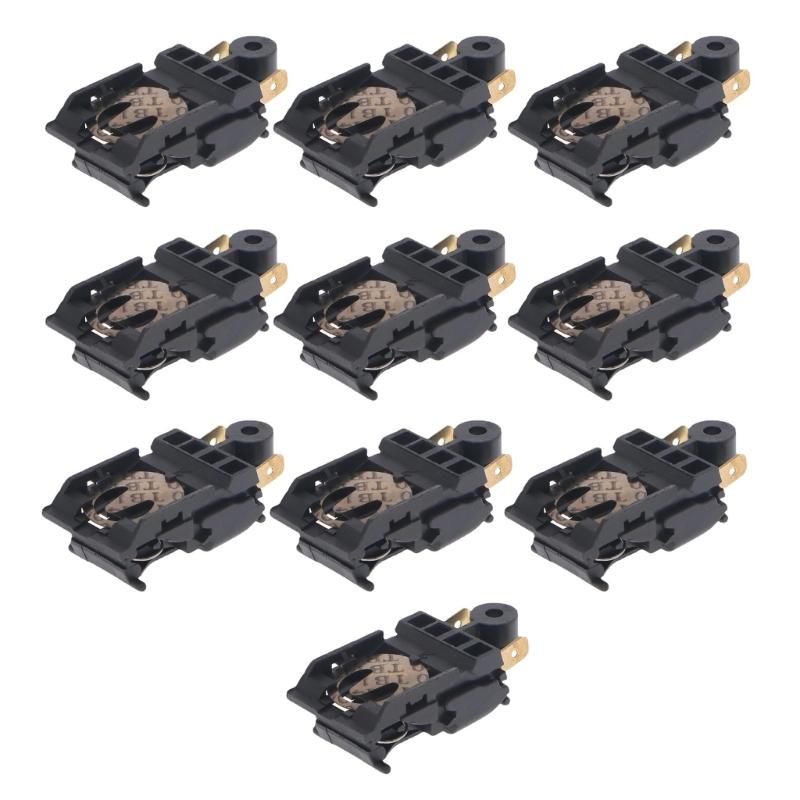 10 шт./компл. Переключатель для электрочайника 2 контакта Комплект для переключателя электрочайника Термостат Контроль температуры Аксессуары 1