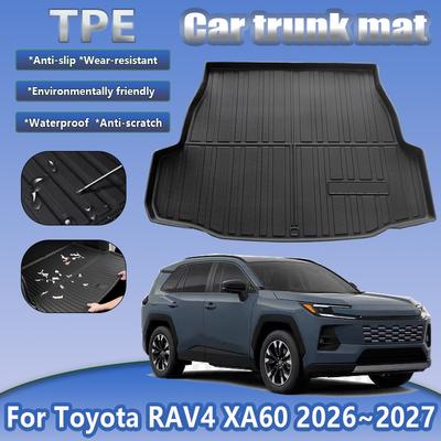 For Toyota RAV4 XA60 MK6 2026 2027 TPE Car Trunk Mat Anti-scratch Waterproof Rubber Storage Boot Pad Liner Carpet Accessories D5