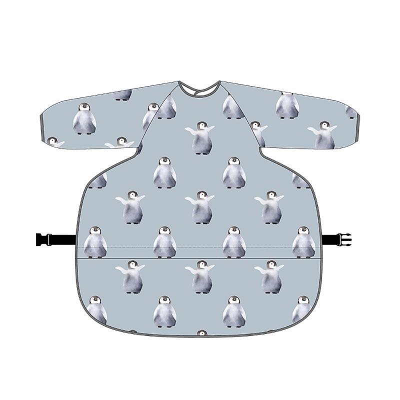 Śliniaki dla maluchów z długim rękawem, pełne ubranko ochronne, śliniaki niemowlęce z rękawami, ulepszenia dla dziecka