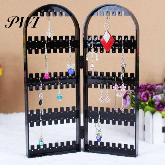 120 Holes Folding Earring Holder Organizer Screen Jewelry Display Storage Rack
