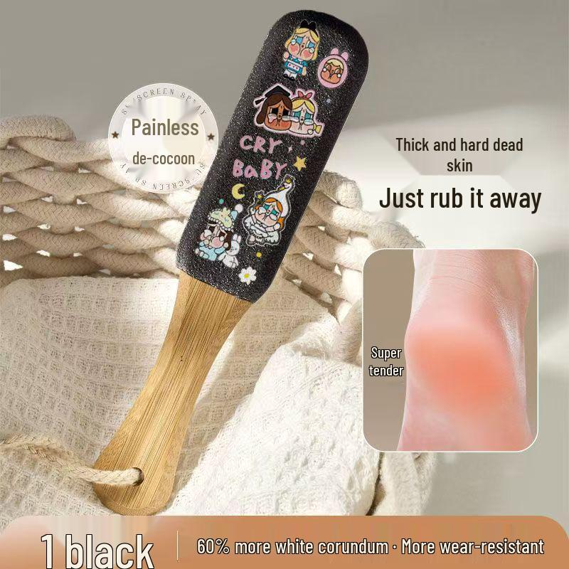 Long-Handled Cute Crying Doll Foot Scraper: Remove Dead Skin & Calluses with Ease
