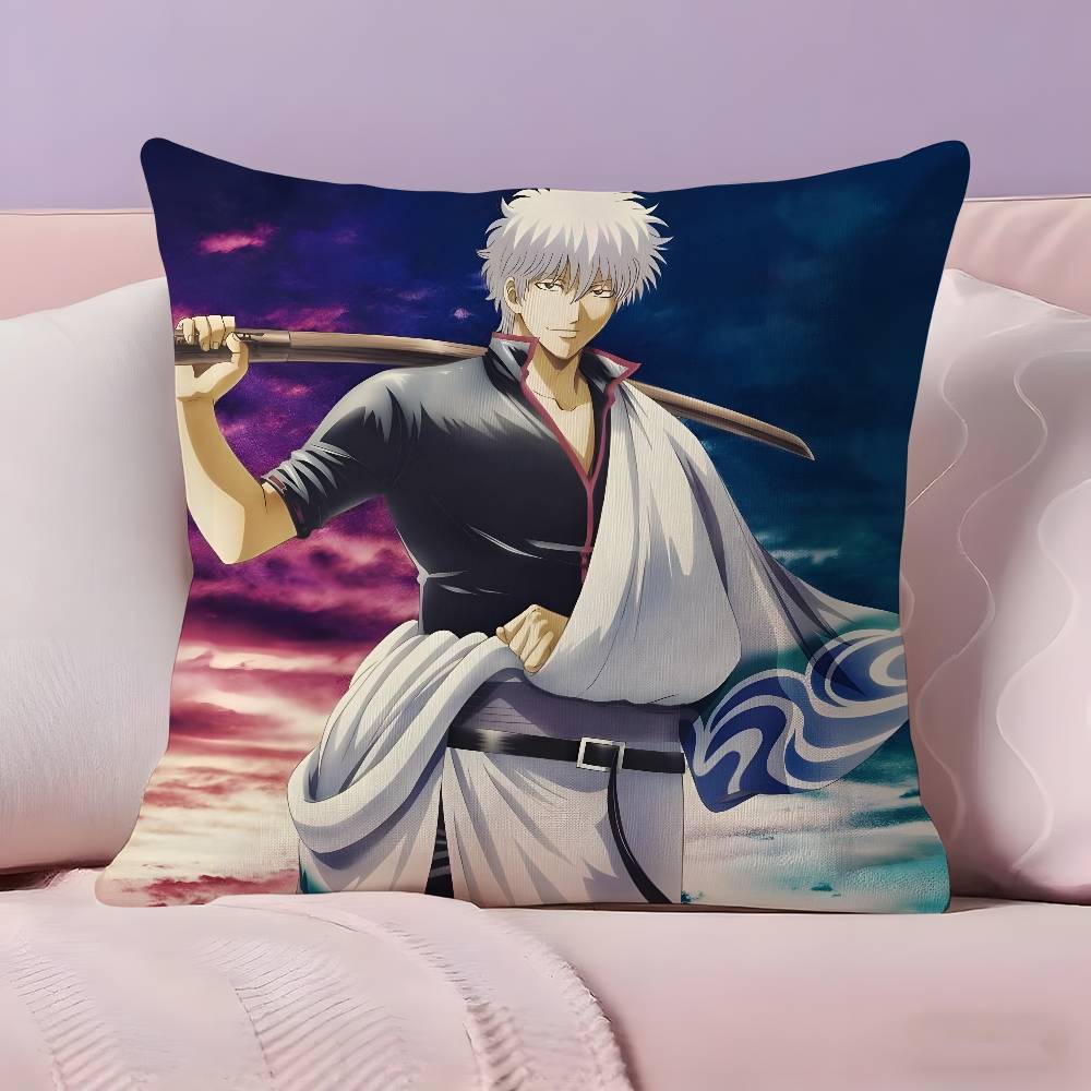 Anime G-Gintama Pillow Case Ultra Soft Skin Friendly Fabric Cloud Like Comfort & Concealed Zipper