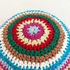 Summer Fisherman Hat for Woman Weaving Bucket Hat Crochet Stripe Pattern Cap