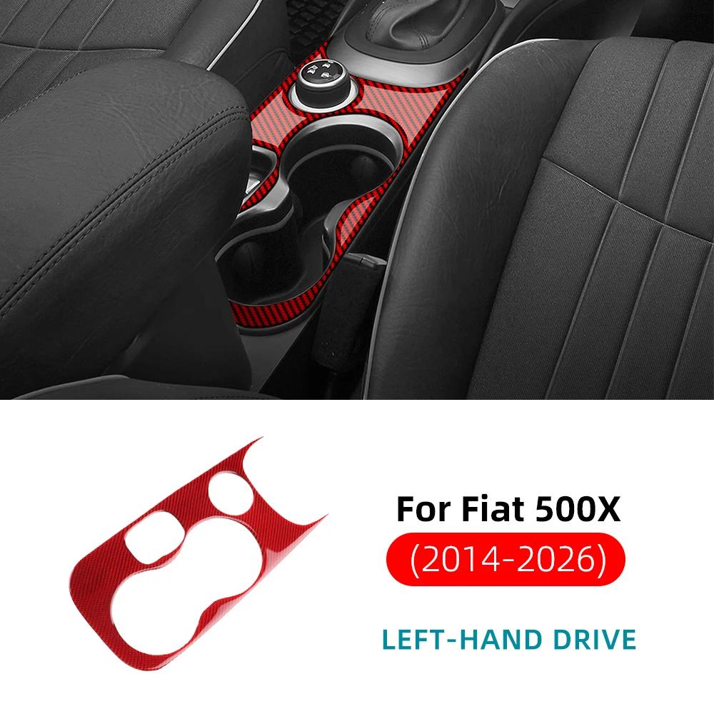 For Fiat 500X 2014 2015 2016 2017 2018 2019 2020 2021 2022 2023 2024 2025 2026Real Soft Carbon Fiber Sticker Car Interior