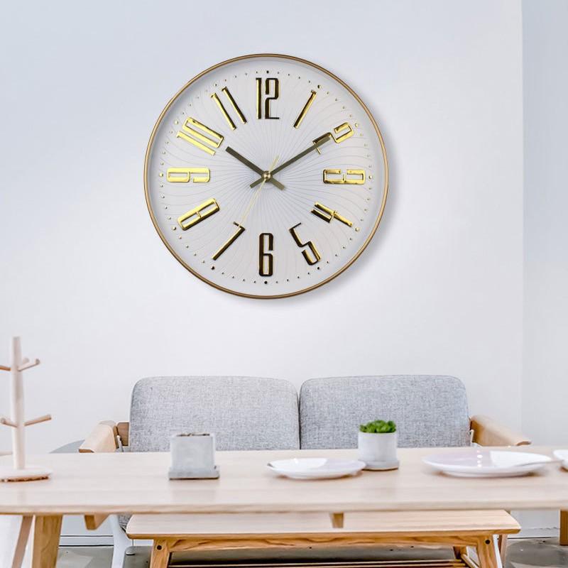 Simple Modern Light Luxury Silent Living Room Home Bedroom Office Simple Clock Wall Clock Quartz Clock Wall Clock