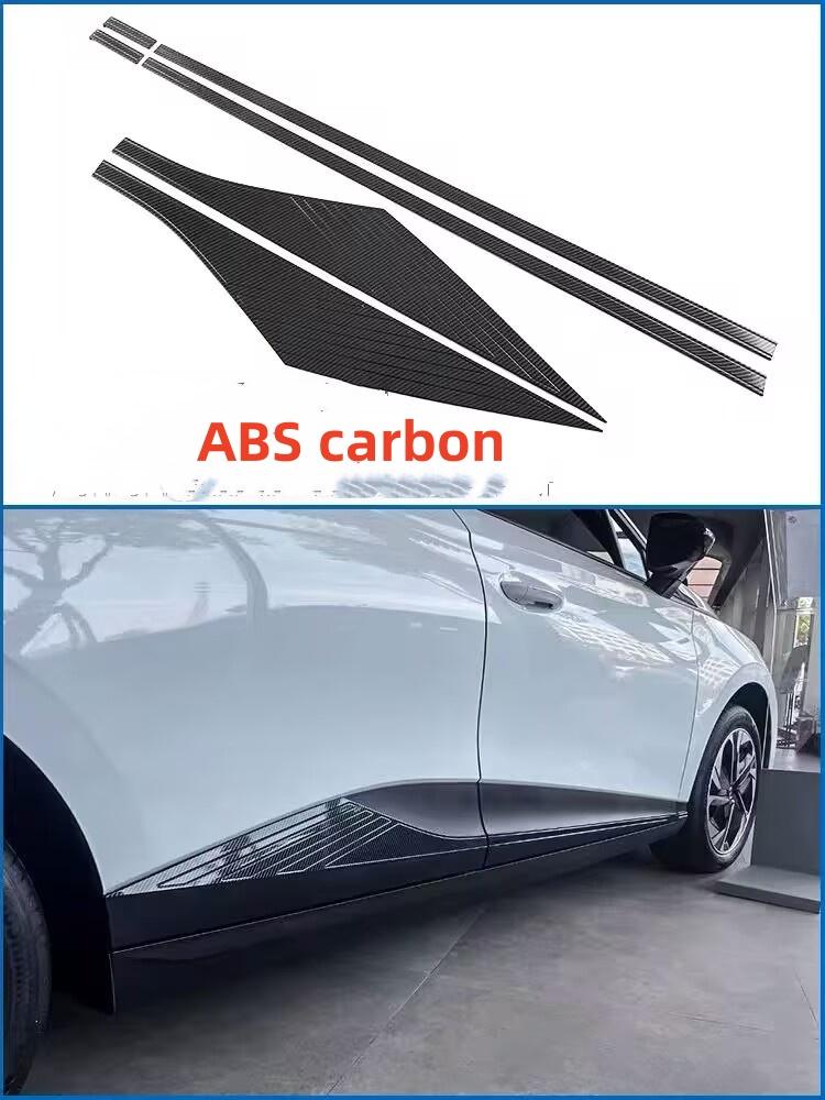WAK1  LHD/RHD Car Window Control Lift Panel Cover Sticker Carbon Fiber 4pcs for MG4 MG 4 EV Mulan 2023- 2024 Acc.