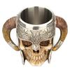 Retro Skull Knight Stainless Steel Coffee Cup Halloween Home Office Bar Mug