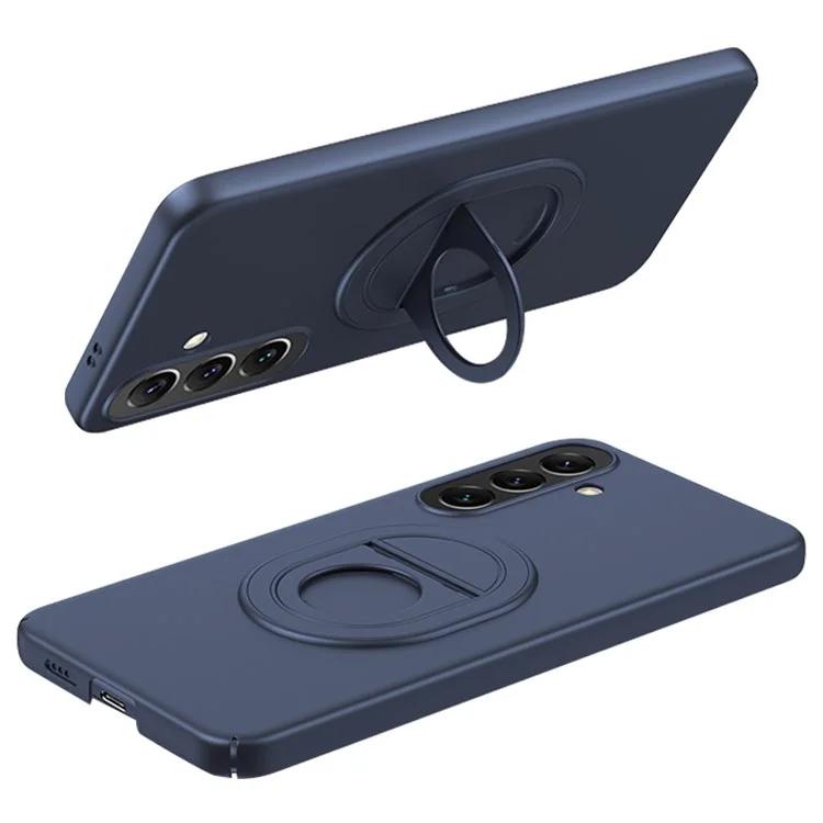 

For Samsung Galaxy S24+ Case Magnetic Ring Kickstand Hard Plastic Phone Cover
