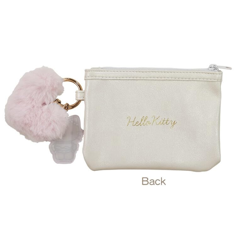 San Art Hello Kitty Gal Series Heart Window Pouch, White, SAN-0052-WH