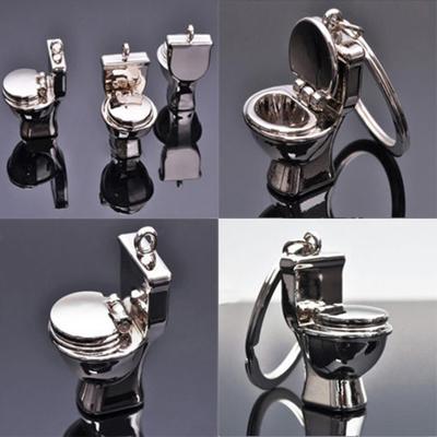 Kreativní 3D přívěsek na toaletu Keychain simulace Mini klíčenka Módní dárková dekorace