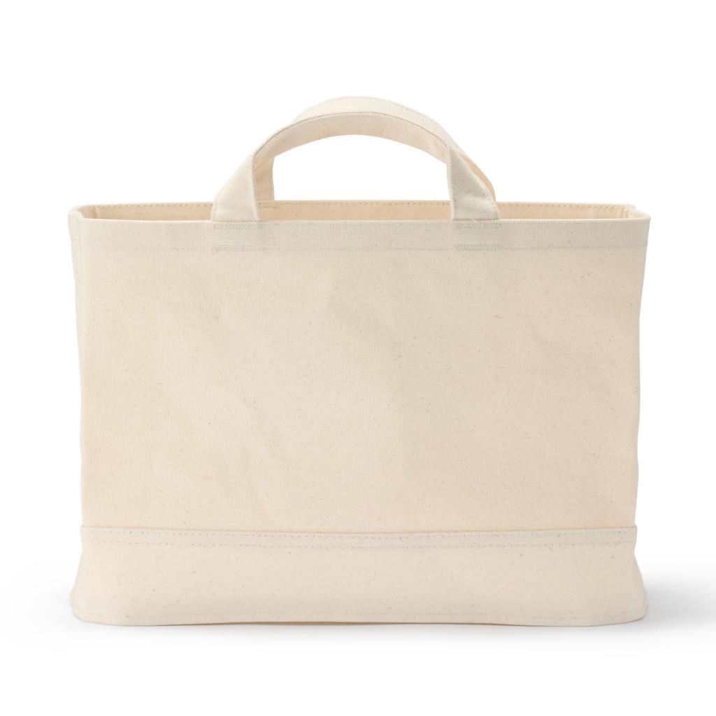 MUJI Cotton Canvas Soft Box with Slim W37 X X Clothing Storage Storage Box Handle, Large, Approx. D18.5 H26cm, 23090001, Case, Case,