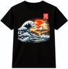 Great Wave Off Kanagawa T Shirt Japanese Ukiyoe Ocean Art Mount Fuji Graphic Tee