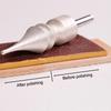 Leather Burnishing Tools, Metal Stainless Steel Sandblasting Polished Rods For Cowhide Edge Burnisher For Leathercraft Polishing