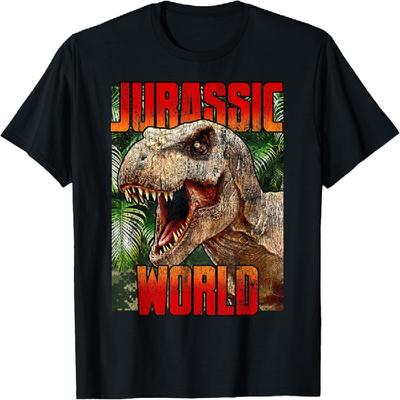 Jurassic World T-Rex Distressed Logo T-Shirt