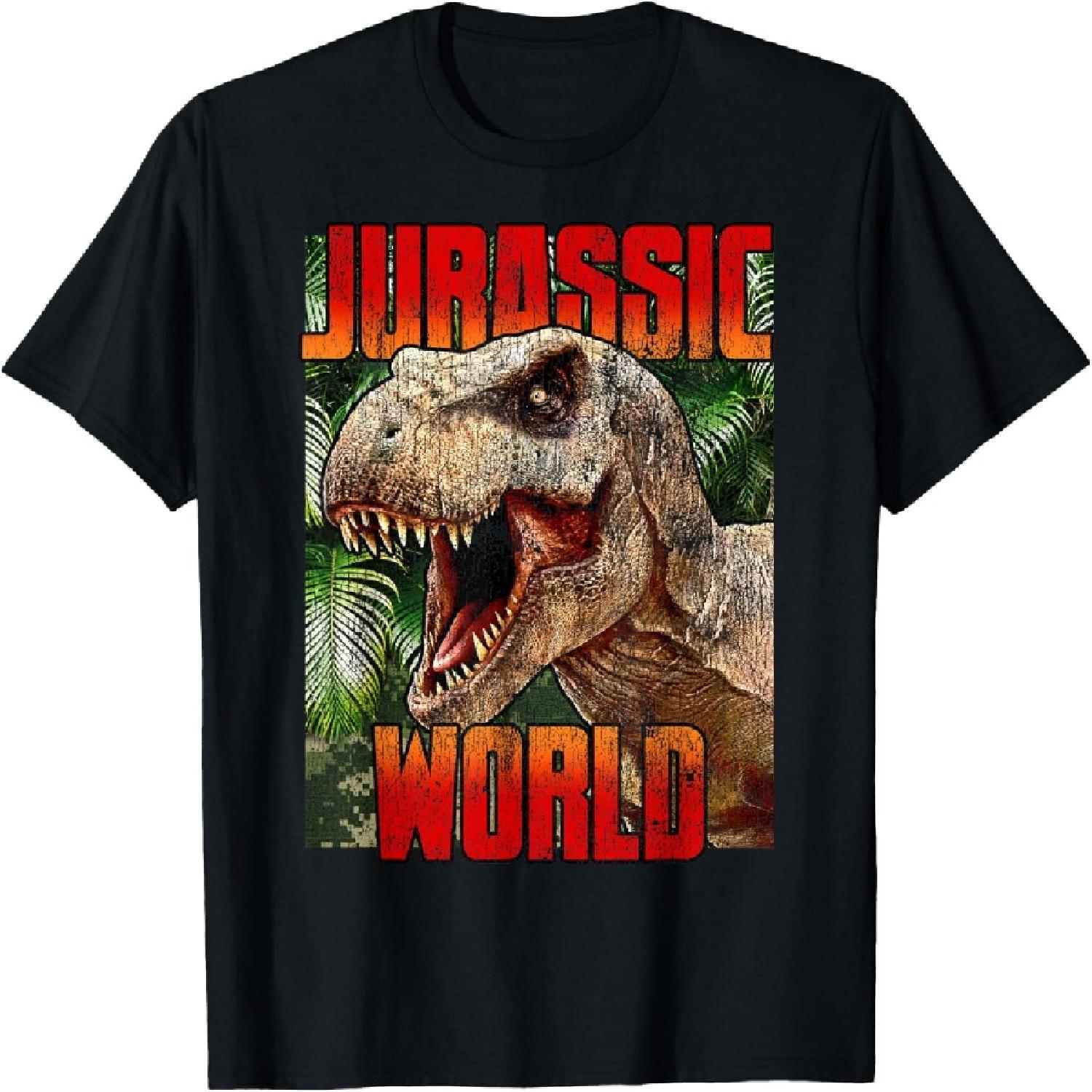 

Jurassic World T-Rex Distressed Logo T-Shirt XXXXXL чёрный