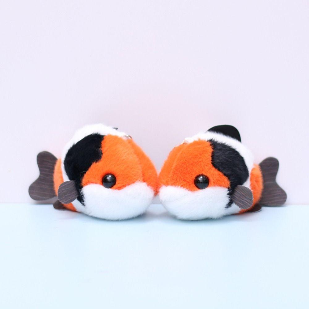 Měkký plyšový klíčenka ryba Vtipná klíčenka panenka ryba Kawaii přívěsek kapr Ryby Dárky