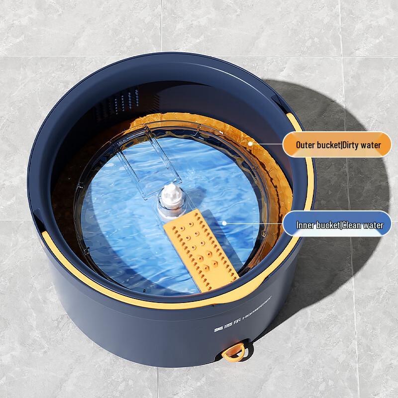 HoMettler Dual-Bucket Spin Mop