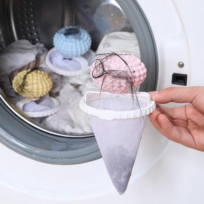 Laundry Ball Floating Pet Fur Lint Hair Catcher Household Reusable Washing Machine Floating Lint Mesh Bag Hair Filter Net Pouch