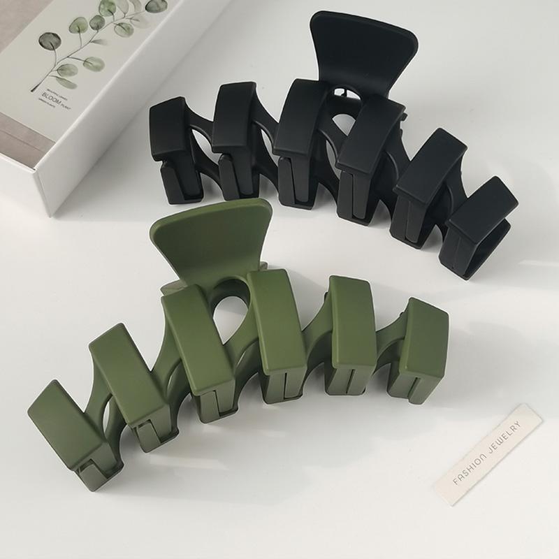Vintage Matt Geometrische Kunststoff Haarspange für Damen Elegant Haar Dekorieren Lange Dicke Haarspangen Mode Haarschmuck