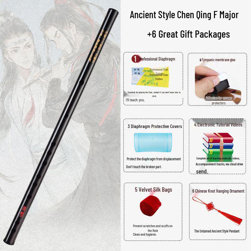 Bambusflöte in den Tonarten CDEFG für Schüler & Erwachsene - Ideal für Anfänger, Klassische & Traditionelle Stile