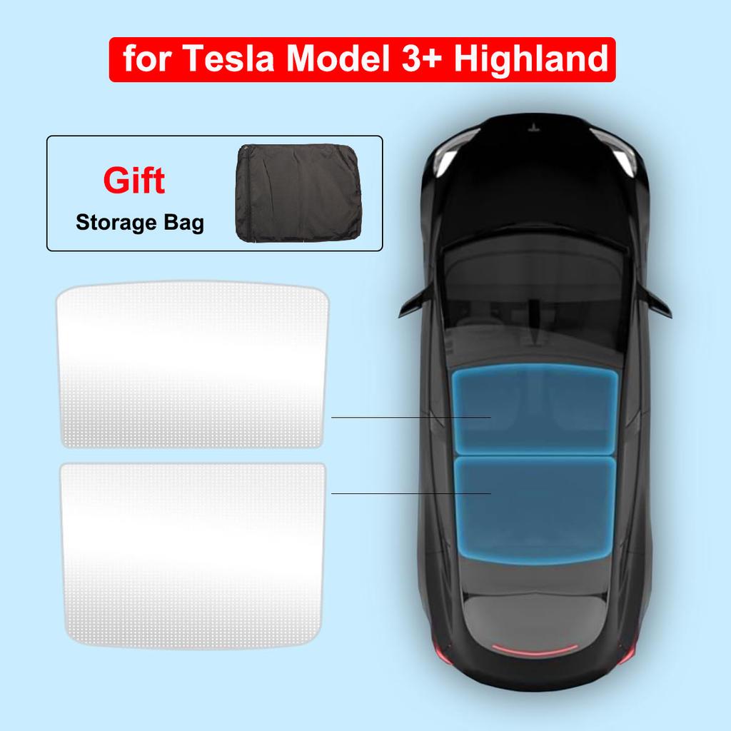 Parasole Per Tesla Model Y Juniper Launch Model 3 Highland Parasole Tetto Fibbia Nano Ghiaccio-Cristallo Tetto Apribile in Vetro Copertura Rinfrescante