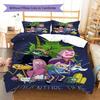Adventure Time Pattern Bedding,Quilt Set Quilt Cover Pillowcase Home Decoration Birthday Gift (1 * duvet cover + 2 * pillowcase, without core)