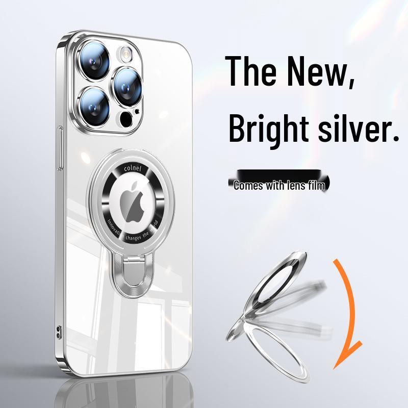 Magnetic Stand for iPhone 17 Pro Max Case: Ultra-thin, Drop-proof, Full Coverage PC Shell