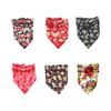 Pet Triangular Saliva Slobber Scarf Single Layer Cloth Washable Neck Towel Decorative Bib Fashion Accessory for Home