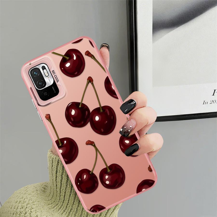 Case for Xiaomi Poco X3 NFC X3 Pro C50 C61 C51 Phone Cover Stylish Cherry Pattern