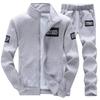 2025 Spring Autumn Men Casual Fleece Suits Men Track Suit Sweatshirt+Pants Sportswear Set Men Fashion Hooded Outerwear Suit Male