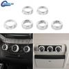 Dash Control Switch Knob Air Vent Trim Ring Bezel for Dodge Journey 13-20 Silver