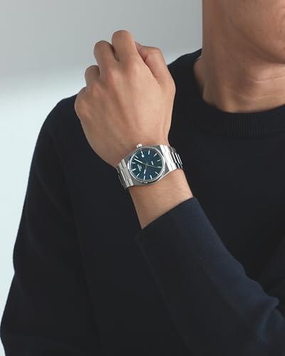 TISSOT PRX (P R X) Men's Watch with Bracelet [Official Import] T1374101104100 Blue Dial