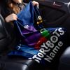 Custom Name StoryBots Theme Printed Blanket - Perfect for Couch, Bed, Travel & Outdoor Use | Machine Washable, Cozy & Durable.