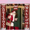 Premium Christmas Decoration Door Curtain Fabric Banner For Festive Holiday Decor