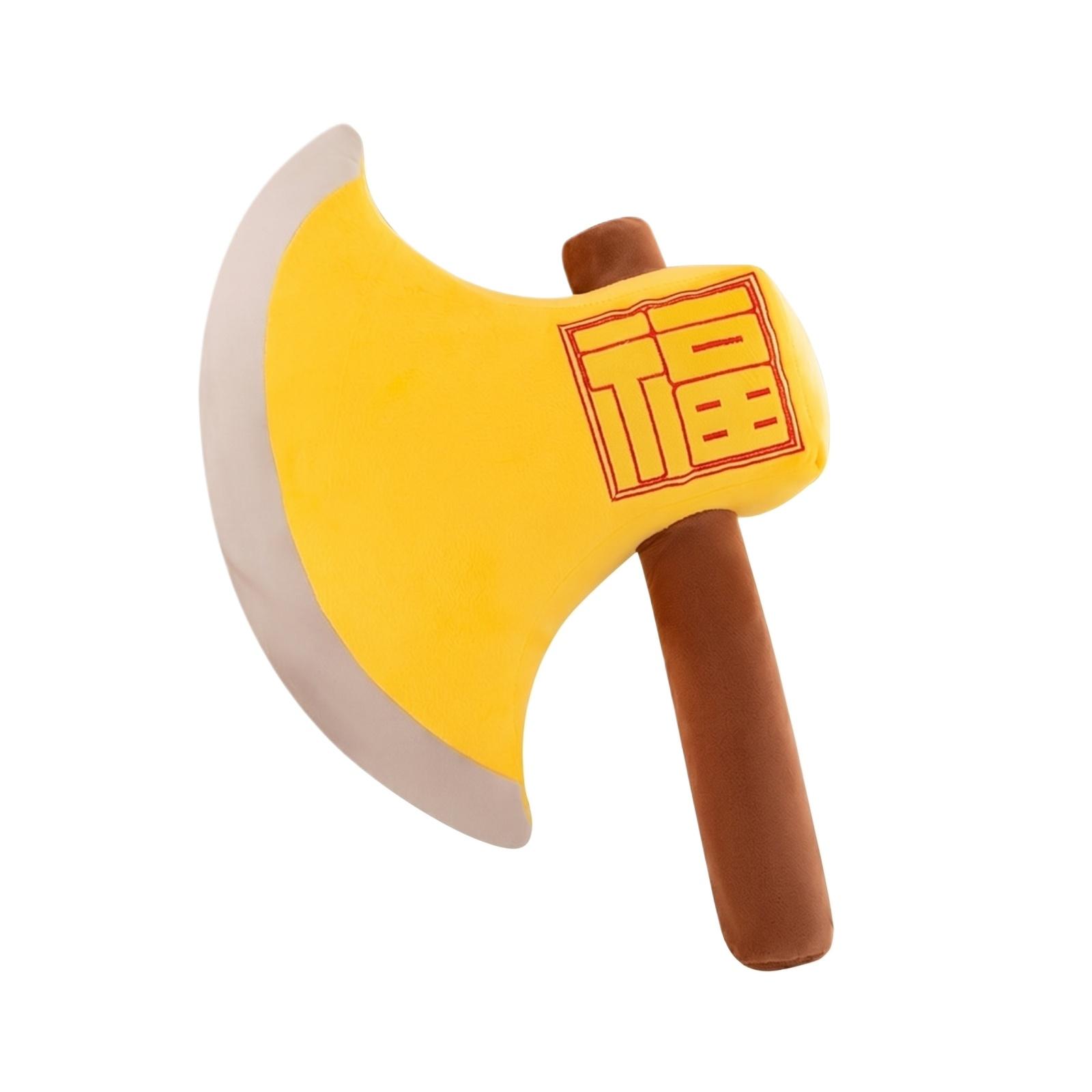

Plush Toy Soft Stuffed Axe Shape Pillow Comfortable Lightweight Decorative Throw Cushion for Home Office Car Use One Size
