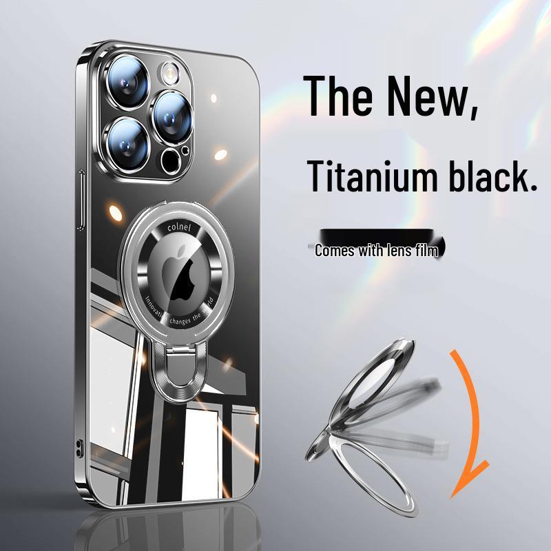 Magnetic Stand for iPhone 17 Pro Max Case: Ultra-thin, Drop-proof, Full Coverage PC Shell