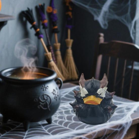 

Alien Duck Resin Ornament Duck Figurine Punk Lovers Home Office Gift for Gothic Bedroom Decoration B