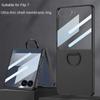 Candy Color Ultra-thin Finger Ring Holder With Glass Protector Film Phone Case for Samsung Galaxy Z Flip 7 Camera Protect Cover