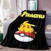 Pokémon Pikachu Series Flannel Blanket—Soft To the Touch, the Perfect Choice for Home Relaxation; an Excellent Gift for Pokémon