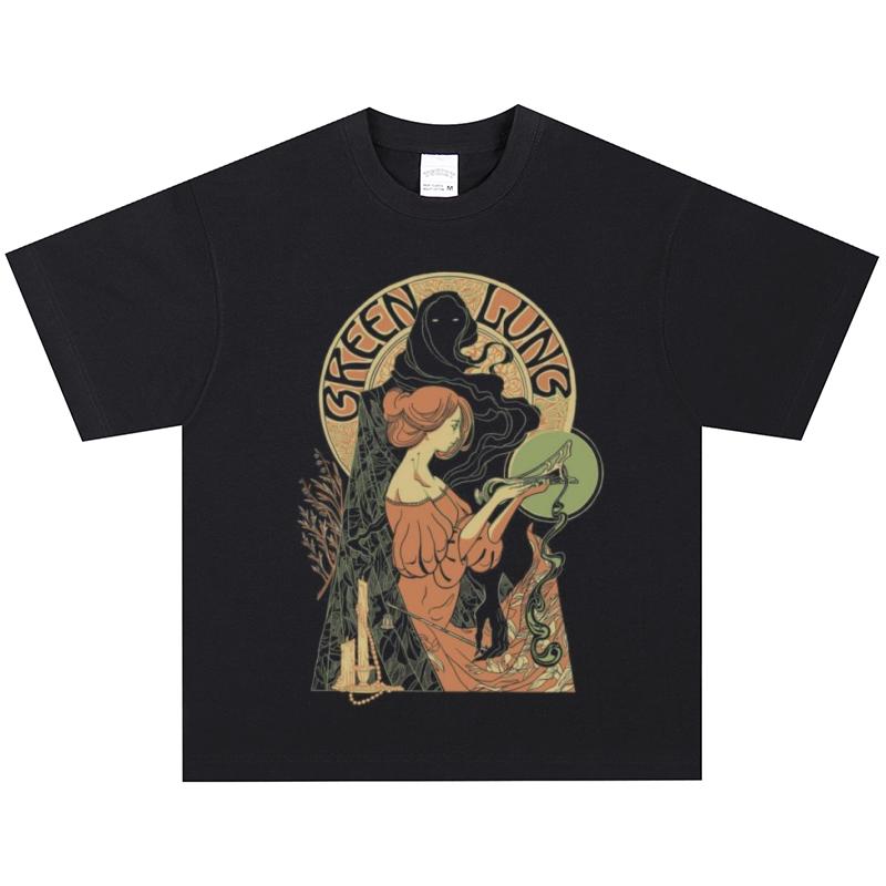 Green Lung T-Shirt, Soft Fabric Casual Daily Wear XXXL