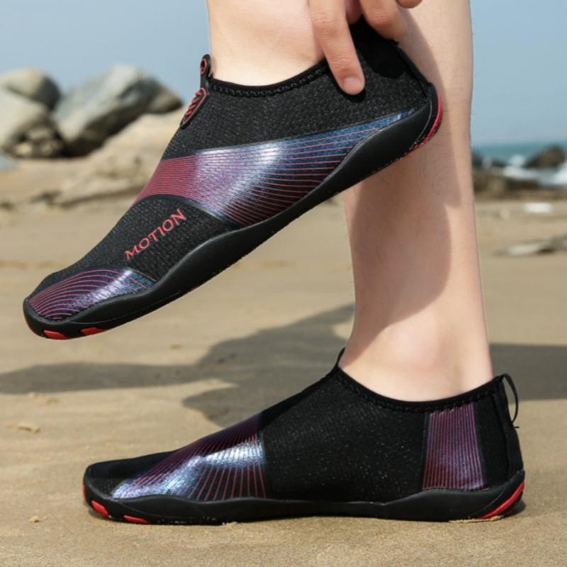 Slip-on Wassersportschuhe für Herren Damen Schnelltrocknende Aqua Schuhe Rutschfeste Wat-Sneaker für Strand Surfen Kajakfahren Schwimmen