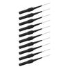 10Pcs 1mm Pen Point Puncture Free Wire Test Probe 4.0mm Jack Pin Seat Auto Parts Connector 26.010Black