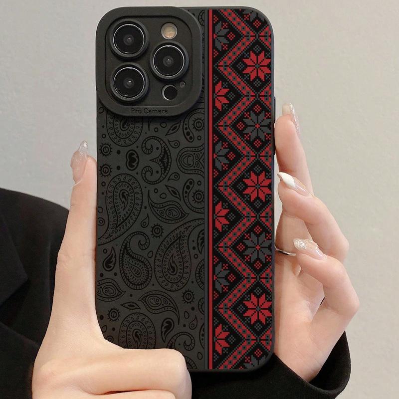 Red Pattern Pupil Eye Soft Case for Apple iPhone 16/15/14/13/12 Pro Max and iPhone 11