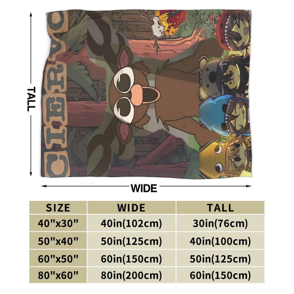 The Deer 99 Nights In the Forest Blanket Survival Horror Games Flannel Throw Blanket Decoration Lightweight Bedspreads