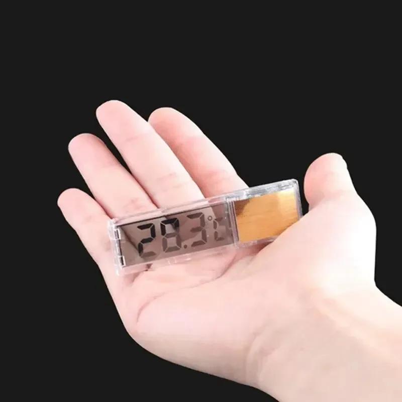 1 Stück Aquarium Thermometer Elektronisch LCD Digital Fischbecken Temperaturmessung Fischbecken Temperaturmesser Aquarienzubehör